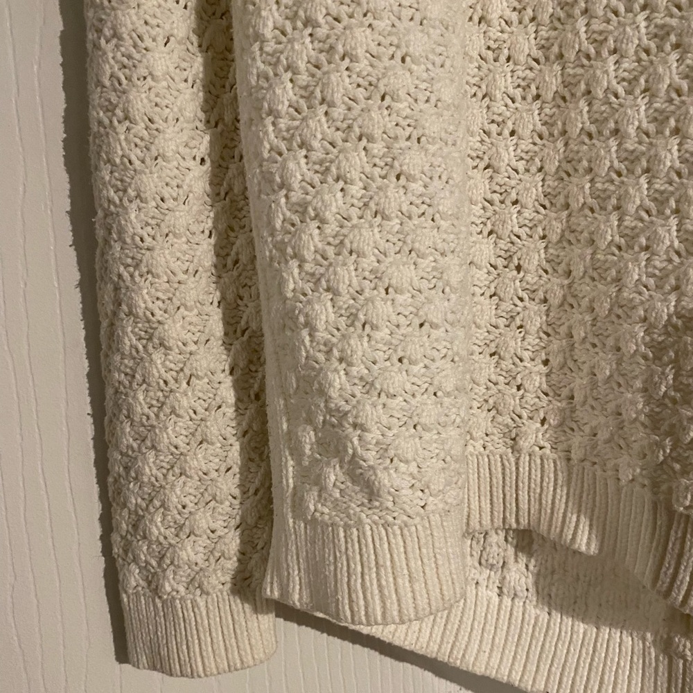 cream colored boho sweater